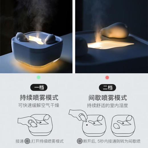 极地物种冰川香薰夜灯多功能加湿器  JDWZ 商品图7
