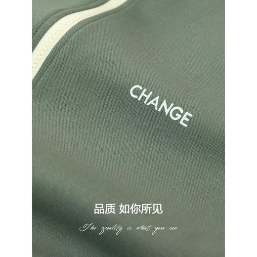 COCOBELLA运动风休闲连帽外套女字母印花双面针织拉链卫衣SC73 商品图4