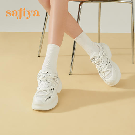 Safiya/索菲娅 新潮网红底2023年春季新款透气网面休闲运动老爹鞋 SF31112022 商品图3