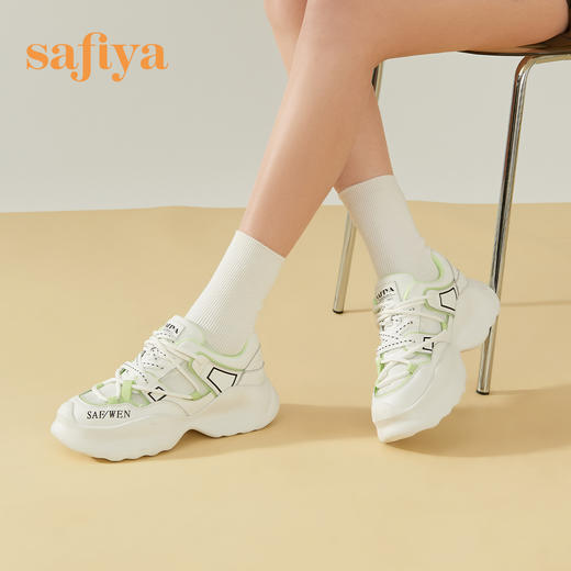 Safiya/索菲娅 新潮网红底2023年春季新款透气网面休闲运动老爹鞋 SF31112022 商品图0