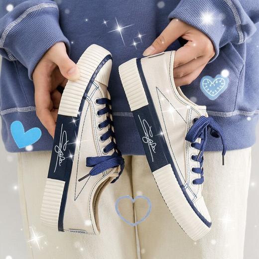 「3色可选」富步春夏秋款饼干鞋帆布鞋 女低帮韩版潮鞋ins女鞋学生鞋 商品图1