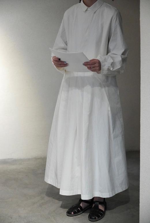 KHADI&CO 棉质衬衫领连衣裙(白/黑/藏蓝可选) 商品图2