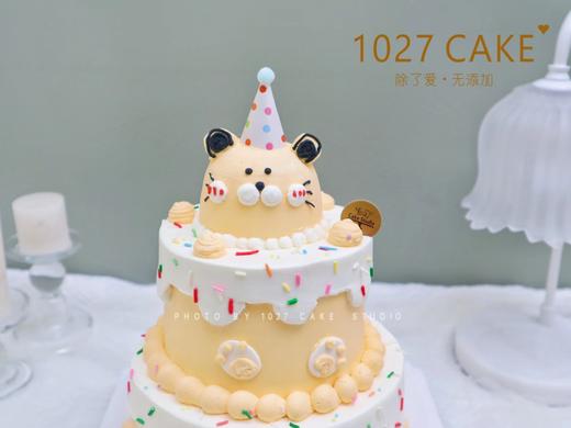 1027CAKE | 双层  立体小老虎蛋糕 百天 周岁 商品图2