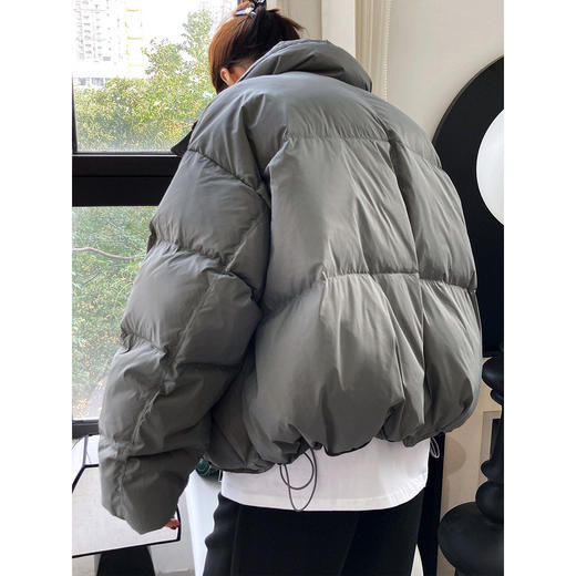 「三色可选！90白鸭绒」鹿西立领短款轻薄羽绒服 女冬季新款小个子90白鸭绒外套上衣 商品图3
