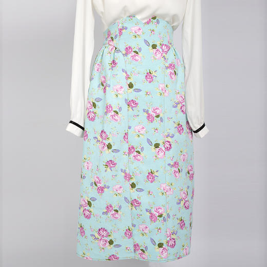 裁缝学苑AQ156 复古排扣半身裙纸样裙子样板服装女装衣服打版裁剪 商品图1