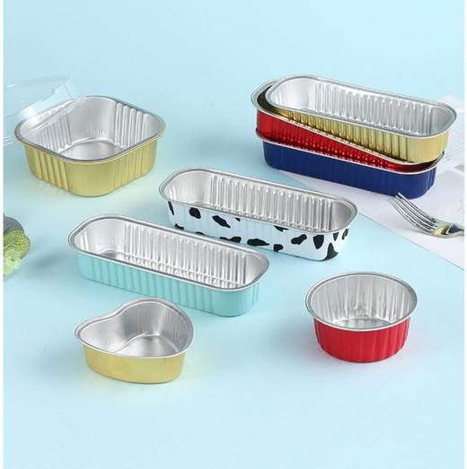 铝箔耐烤杯（带塑料盖）  酸奶布丁蛋糕慕斯雪媚娘杯铝箔打包盘 商品图0