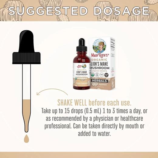【香港仓发货2周到手-10倍浓缩有机认证-猴头菇滴剂】Lion's Mane 30ml 针对肠胃 多糖猴头菇 粘膜保护 商品图2