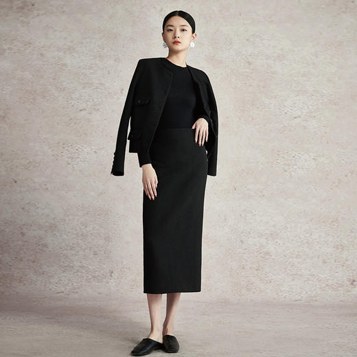 【品牌优选】璞宿PUSU满天星纹理 精致小香风气质外套 休闲半裙套装 商品图2