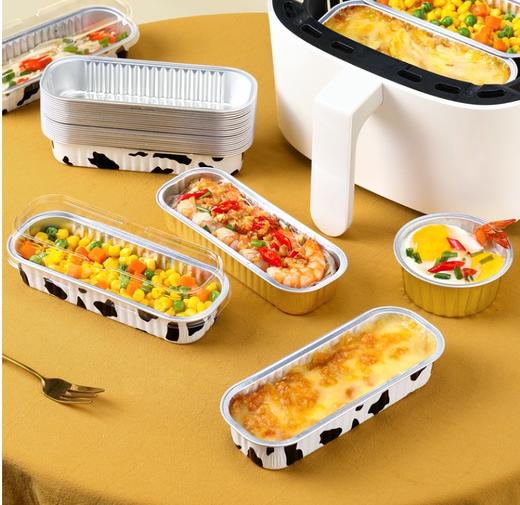 铝箔耐烤杯（带塑料盖）  酸奶布丁蛋糕慕斯雪媚娘杯铝箔打包盘 商品图4