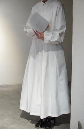 KHADI&CO 棉质衬衫领连衣裙(白/黑/藏蓝可选)