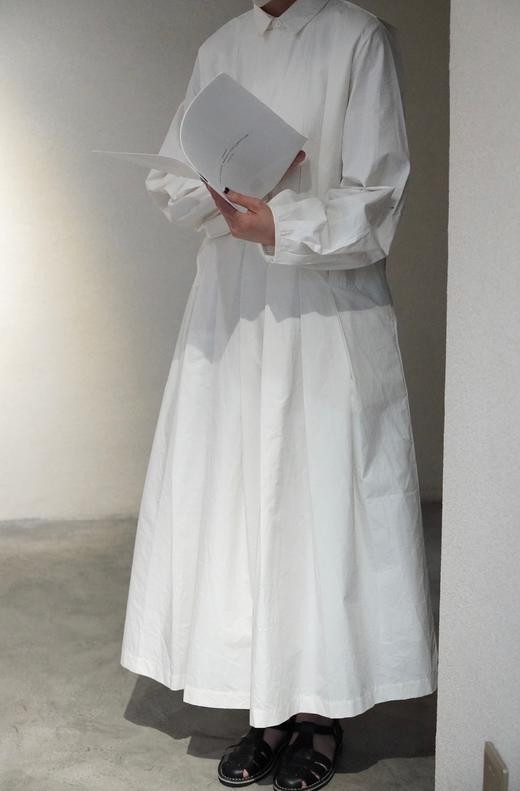 KHADI&CO 棉质衬衫领连衣裙(白/黑/藏蓝可选) 商品图0