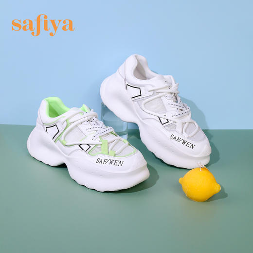 Safiya/索菲娅 新潮网红底2023年春季新款透气网面休闲运动老爹鞋 SF31112022 商品图7