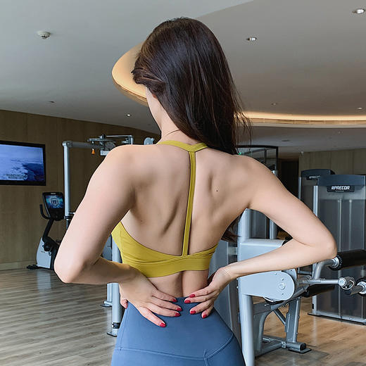 跃牌【化蝶双飞】系列干防震聚拢瑜伽训练美背 可拆卸胸垫 SYFTM0067（可拆胸垫） 商品图1