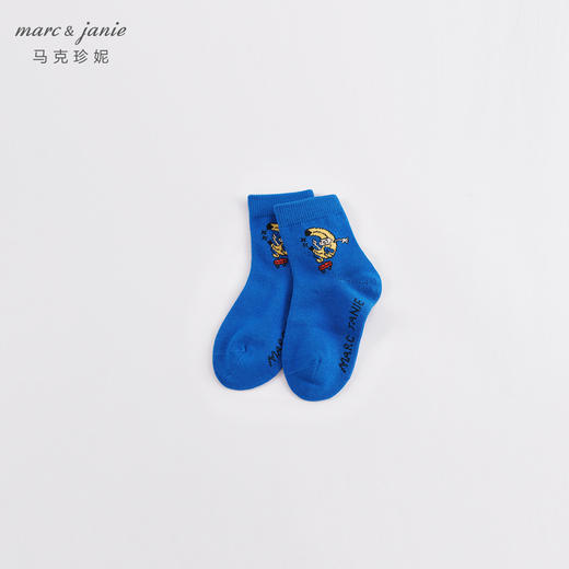 【2双装】马克珍妮新款 男女童滑板组合柔软中筒袜230912 商品图2