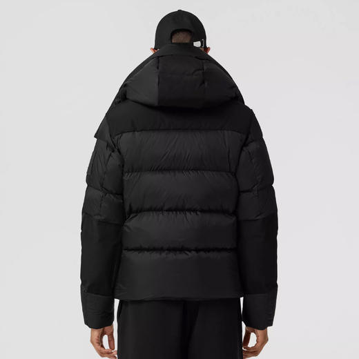 BURBERRY 巴宝莉 男士可拆式衣袖连帽羽绒服 黑色 8059139 A1189 商品图2