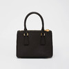 PRADA 普拉达 女士 Saffiano 十字纹皮革三角形金属刻字徽标微型提挎包 黑色 1BA906 NZV F0002 OOM 商品缩略图2