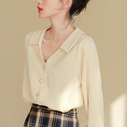 裁缝学苑AG87 V领衬衫 衬衣女装纸样上衣复古服装纸样打版裁剪图 商品图1