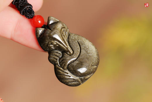 金曜石狐狸吊坠 商品图3