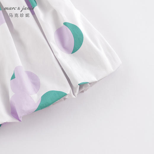 马克珍妮春夏新品 女童北欧风A字全棉花苞半身裙230327 商品图5