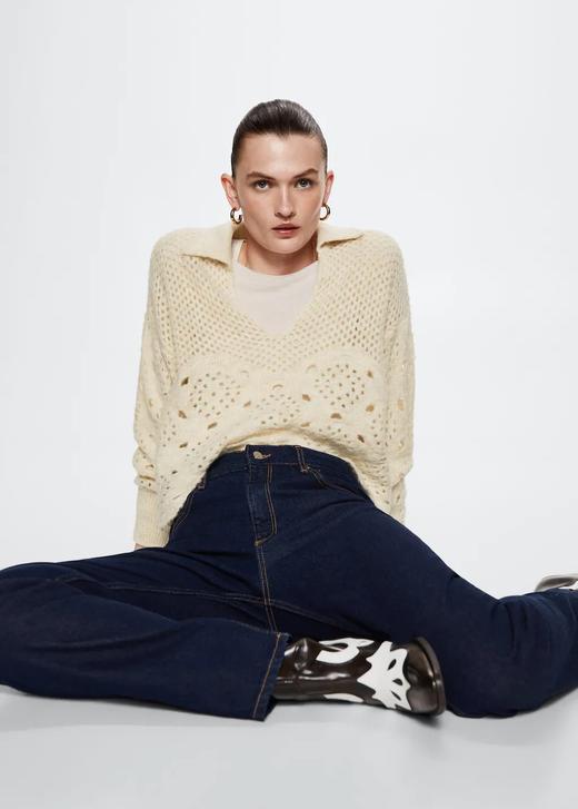 好折￥320！Mango钩花镂空毛衣 商品图2