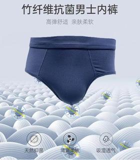 TZ竹纤维男士素色三角内裤4047