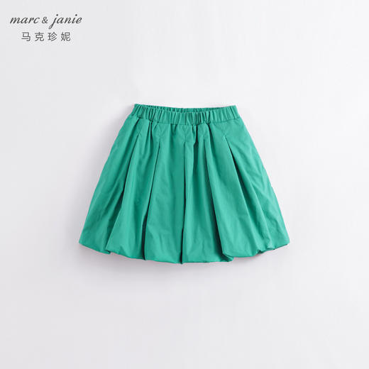 马克珍妮春夏新品 女童北欧风A字全棉花苞半身裙230327 商品图3
