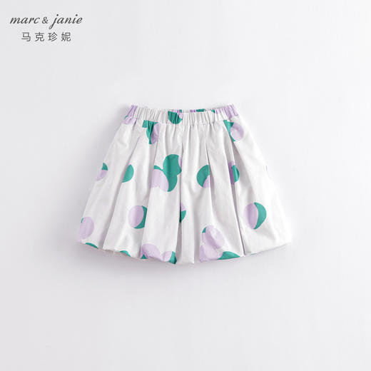 马克珍妮春夏新品 女童北欧风A字全棉花苞半身裙230327 商品图1