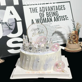 【1354】梦幻紫色系泡泡皇冠