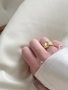 APRESI｜GLINTING Meandering Gemstones Ring [波纹开口戒指]