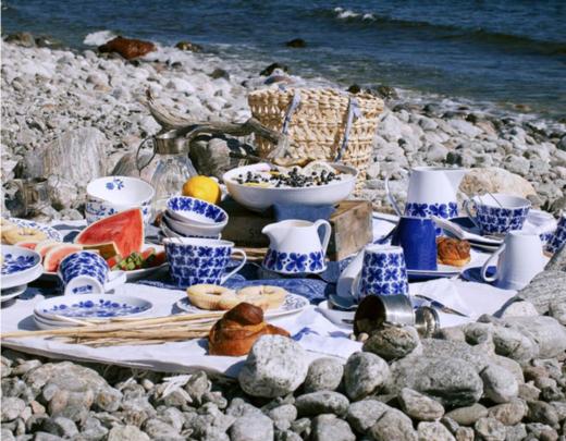 百货世界-汩湫rorstrand蓝色经典马克杯一对 商品图1