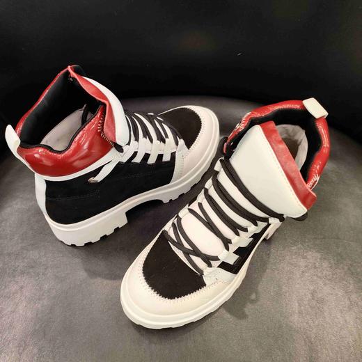 LFGJ 11301皮布拼接撞色休闲女鞋 商品图10