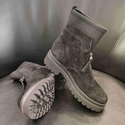 LFGJ 11503一脚蹬翻毛皮休闲平底鞋 商品图3