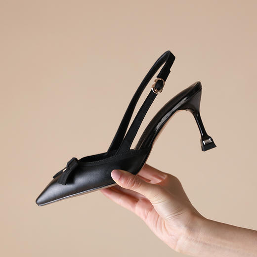 春季新款，时尚撞色蝴蝶结尖头凉鞋JZX-21-100 商品图10