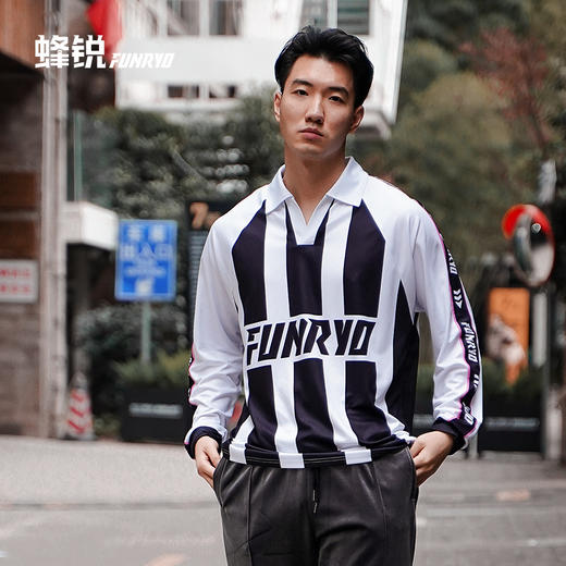 FUNRY蜂锐复古球衣足球运动复古穿搭长袖训练服男女 商品图2