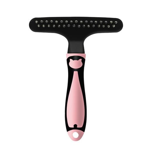 宠物双排钉耙梳 猫咪开结  双排毛专用耙梳 狗狗中大型犬用祛废毛针梳 泰迪梳子 商品图6