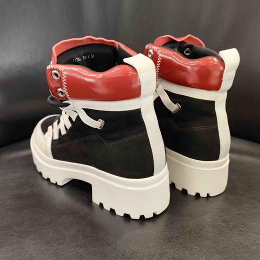 LFGJ 11301皮布拼接撞色休闲女鞋 商品图8