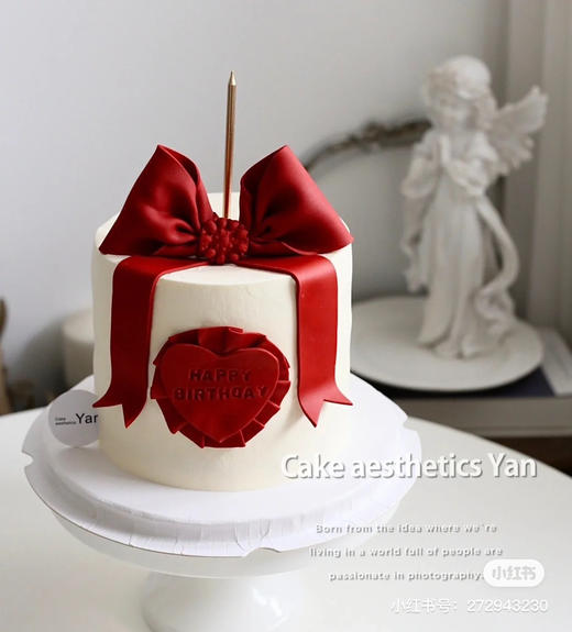 网红蝴蝶结，6寸小高层，提前48小时预定 商品图0