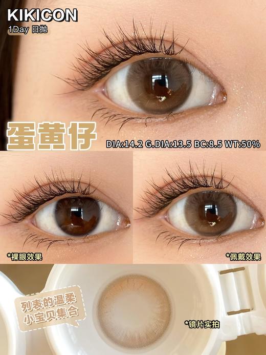 Kikicon日抛·蛋黄仔·14.2mm中等着色·十片装日抛 商品图1