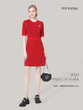 4F MY TENO马天奴 针织连衣裙