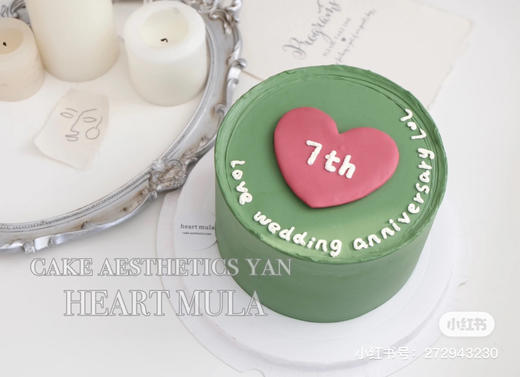 INS风纪念日蛋糕，因滤镜及显示器不同，或有部分色差 商品图0