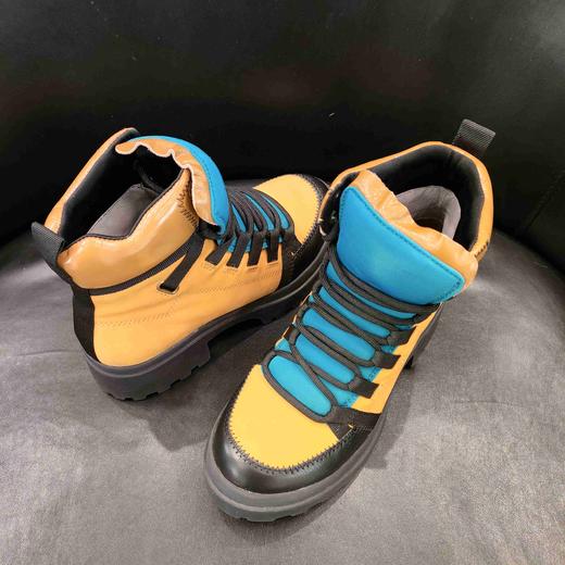 LFGJ 11301皮布拼接撞色休闲女鞋 商品图5