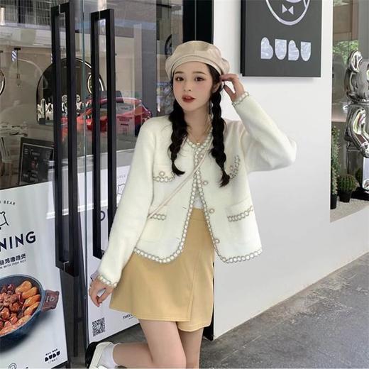 ZARA同厂白色千金小香风外套/气质流苏V领小香风外套/法式条纹小香风外套/小香风牛仔外套/小香风淑女外套 商品图3