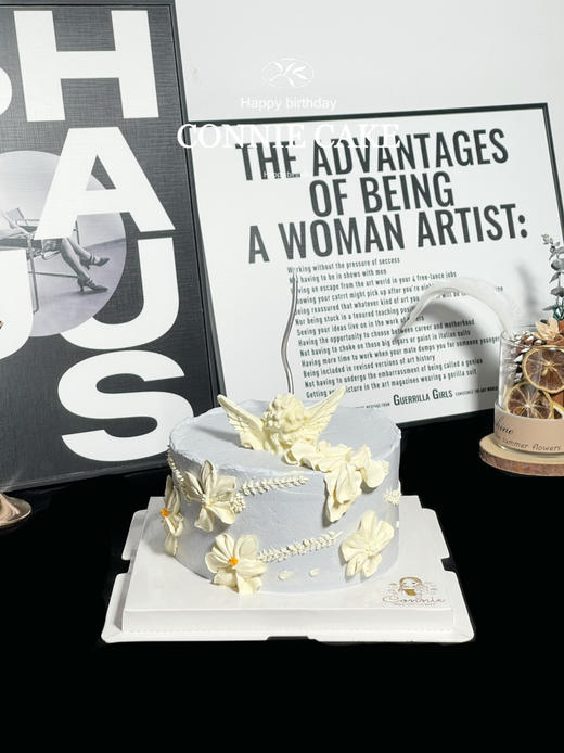 【1357】复古莫兰迪蓝紫色系-爱神天使 商品图1