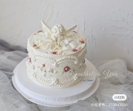 奶油霜刺绣蛋糕，需提前3天以上预定 商品图0