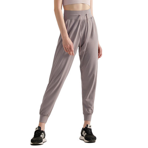 【速干面料】九分运动休闲裤瑜伽裤宽松长裤女束脚秋冬九分速干高腰女士健身裤宽松版 商品图4