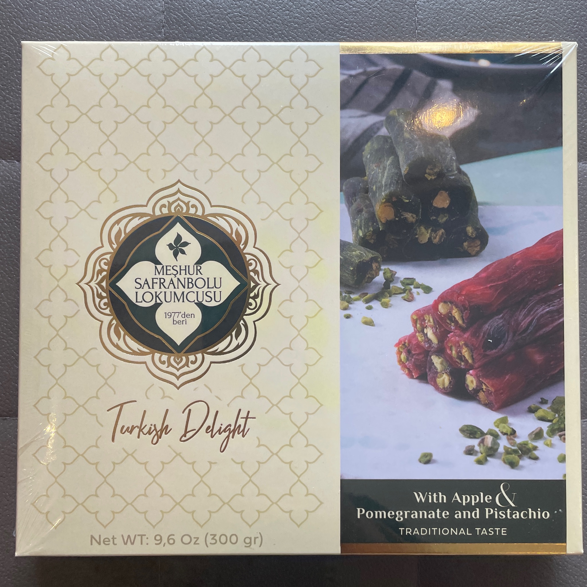 300g米舒番红花城开心果石榴味土耳其软糖(条状) -Pistachio and Pomegranate