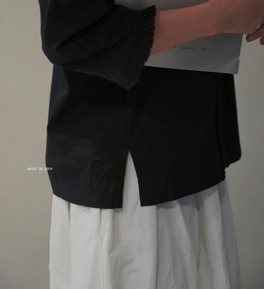 KHADI&CO 府绸棉质风琴褶衬衫 商品图3