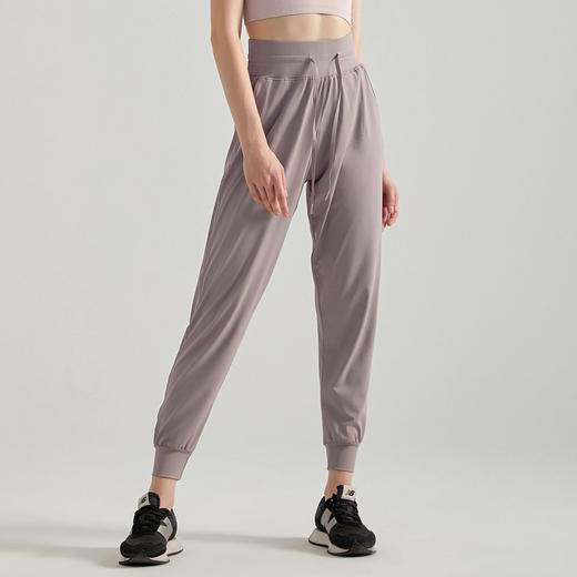 【速干面料】九分运动休闲裤瑜伽裤宽松长裤女束脚秋冬九分速干高腰女士健身裤宽松版 商品图0
