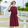 洋气减龄时尚舒适收腰显瘦碎花文艺连衣裙HR-WN089 商品缩略图6