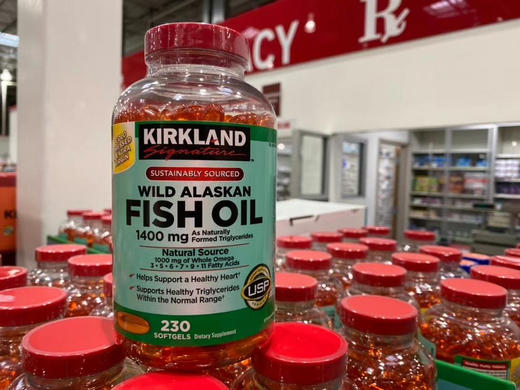 特价！🔥260元/瓶，KIRKLAND品牌今年出的最新款产品，美国产的野生阿拉斯加深海鱼油 商品图1